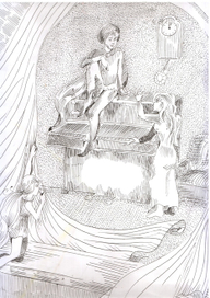 Розговор.Иллюстрация к сказке"Питер пен"