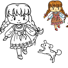 Девочка с питомцем