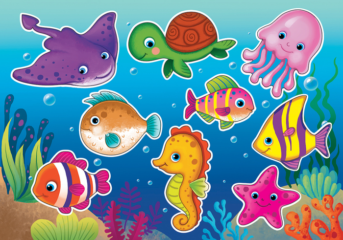 рыбки. для игры из дерева 