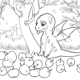 Дракон и яблоки