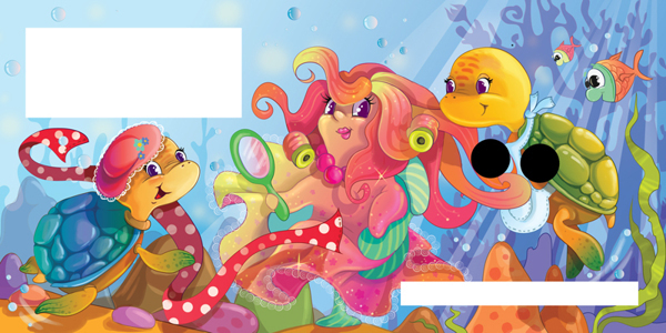 Черееашки и медуза