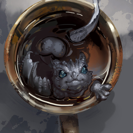 дракон в кружке