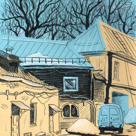 Рязанский дворик, весна