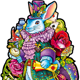 Кролик с часиками