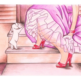 На крылечке