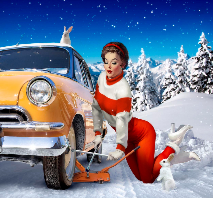 Календарь в стиле пин-ап