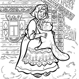 раскраска Т. Эдел “Кот Батон”