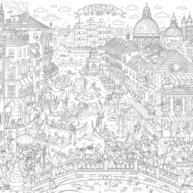 Венеция. Раскраска