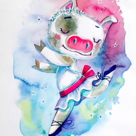 Свинка-балеринка