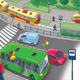 ПДД. Как правильно обходить автобус и трамвай