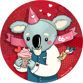 Koala bear. Valentine.