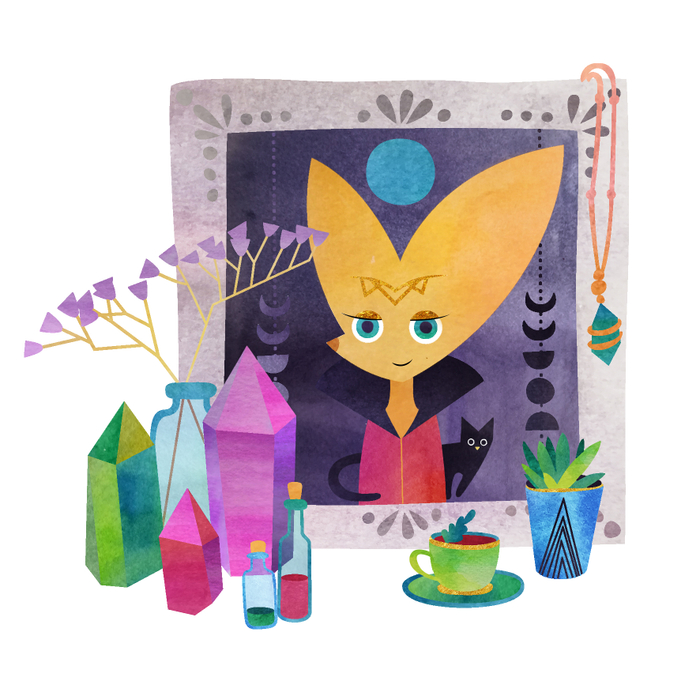 Кристалл + фенек