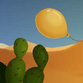 Кактус и шарик