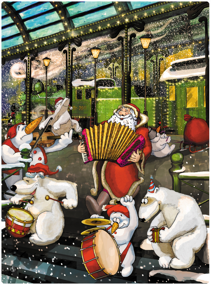 Открытка к Новому году