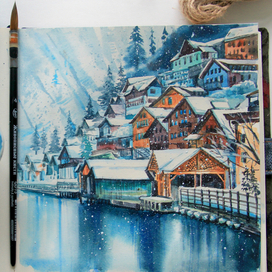 Город в горах.