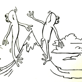 "Две лягушки"