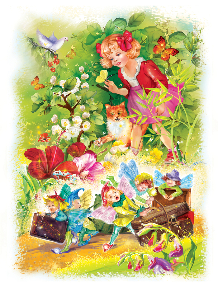 В детскую книжку про цветы