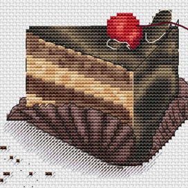 Тортик по иллюстрации Ольги Бабич в рамках октябрьского курса "CrossStitch Pro. Большие секреты и маленькие хитрости"
