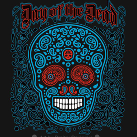 сахарный череп с пейсли