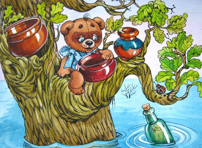 Винни-Пух спасает мед