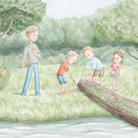 Иллюстрация для книги "First to be big"