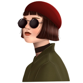 Вдохновилась кадром из фильма "Леон" 🍿