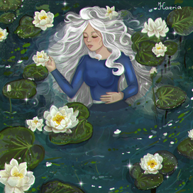 Погруженная в кувшинки