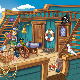 Пиратский корабль