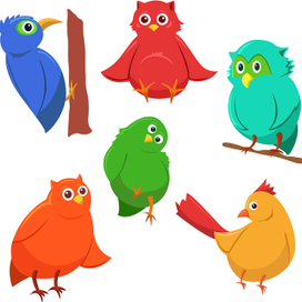 Забавные птички