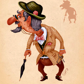Персонаж-Старичок..The character - the glamourous grandfather