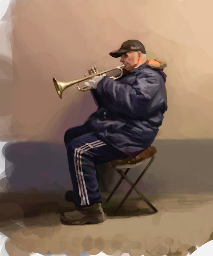 Уличный музыкант 