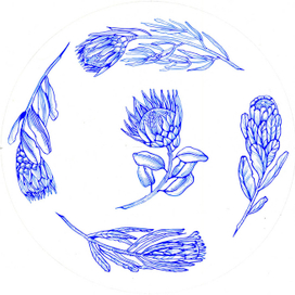 Протеи. Дизайн для керамической тарелки