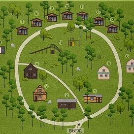 План базы отдыха