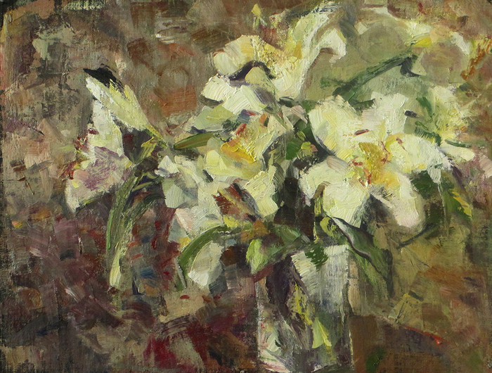 этюд с лилиями