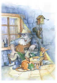  Сапожник Будулай и учённый кот.