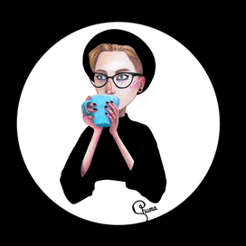 Автопортрет с кружкой