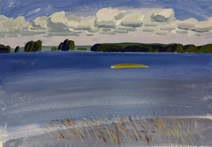 Озеро. Полдень