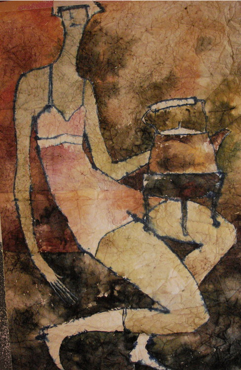 В розовом и с чайником