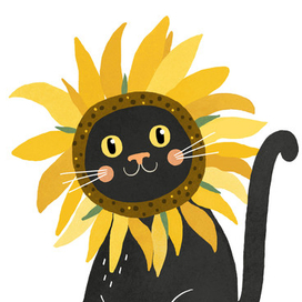 Котики-цветочки