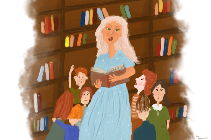 В библиотеке