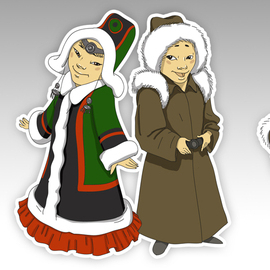 Иллюстрации к карте "Народы России"