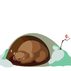 Иллюстрация "Спящий миша"