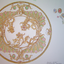 Эскиз тарелки