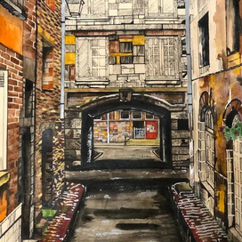 Улочка в Сен-Мало