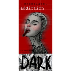 Chocolate addiction. Packaging concept 