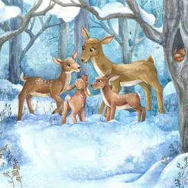 Оленье семейство