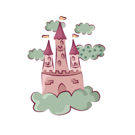 Цветной клипарт на тему принцесс