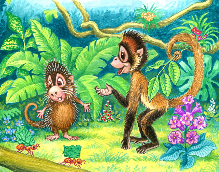 К сказке про дикобразов