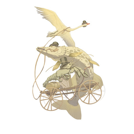 К басне И.А.Крылова "Лебедь, щука и рак"