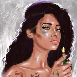 Девушка с огоньком